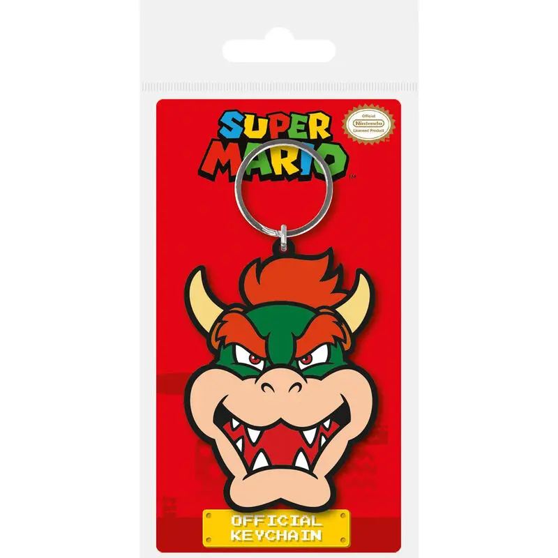 Super Mario gumová klíčenka Bowser 6 cm fotografii produktu