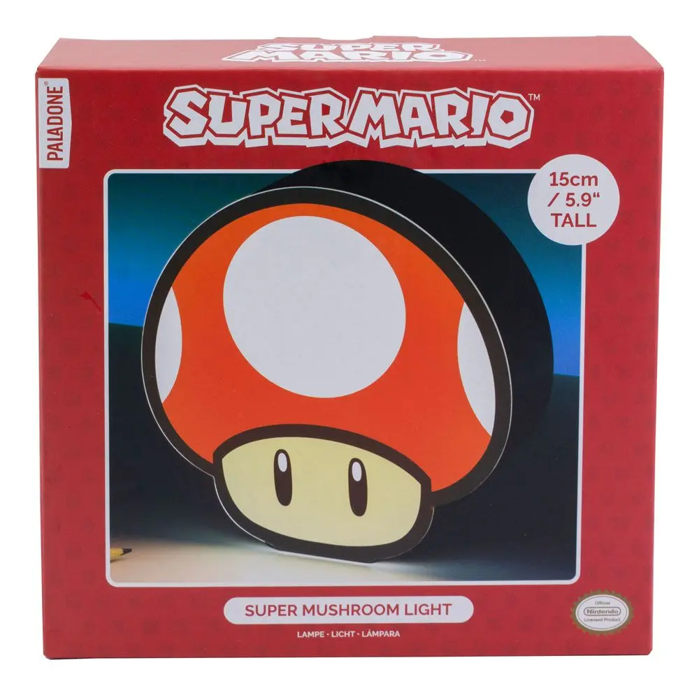 Super Mario Box Light Super Mushroom 15 cm fotografii produktu