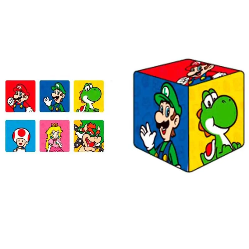 Super Mario Bros 3D kostkový polštář fotografii produktu