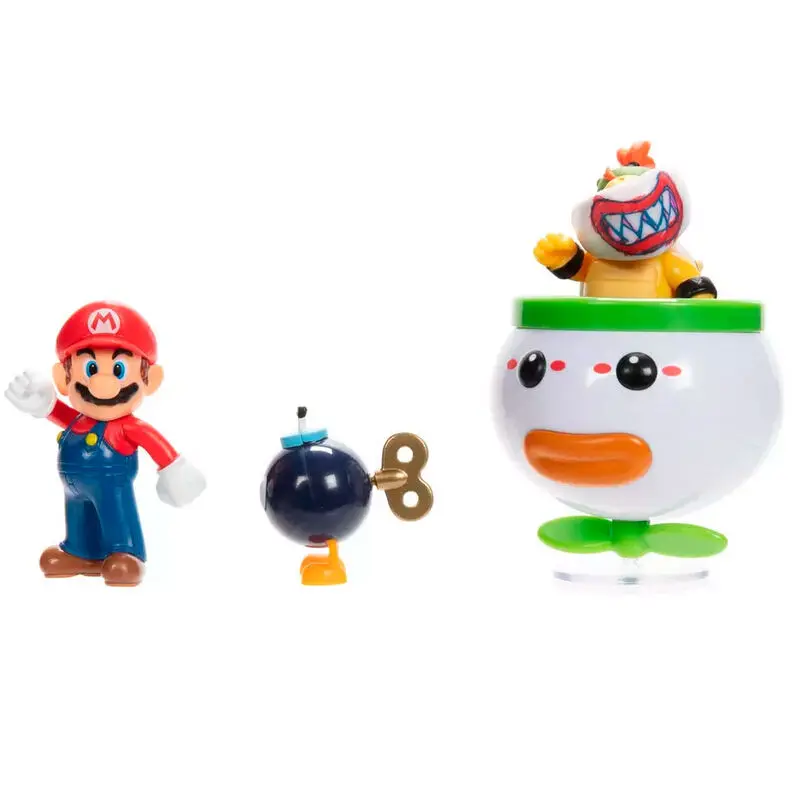 Super Mario Bros Mario a Bowser Jr. figurky v blistru 6cm fotografii produktu