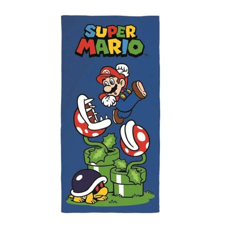 Super Mario Bros mikrovláknová plážová osuška fotografii produktu