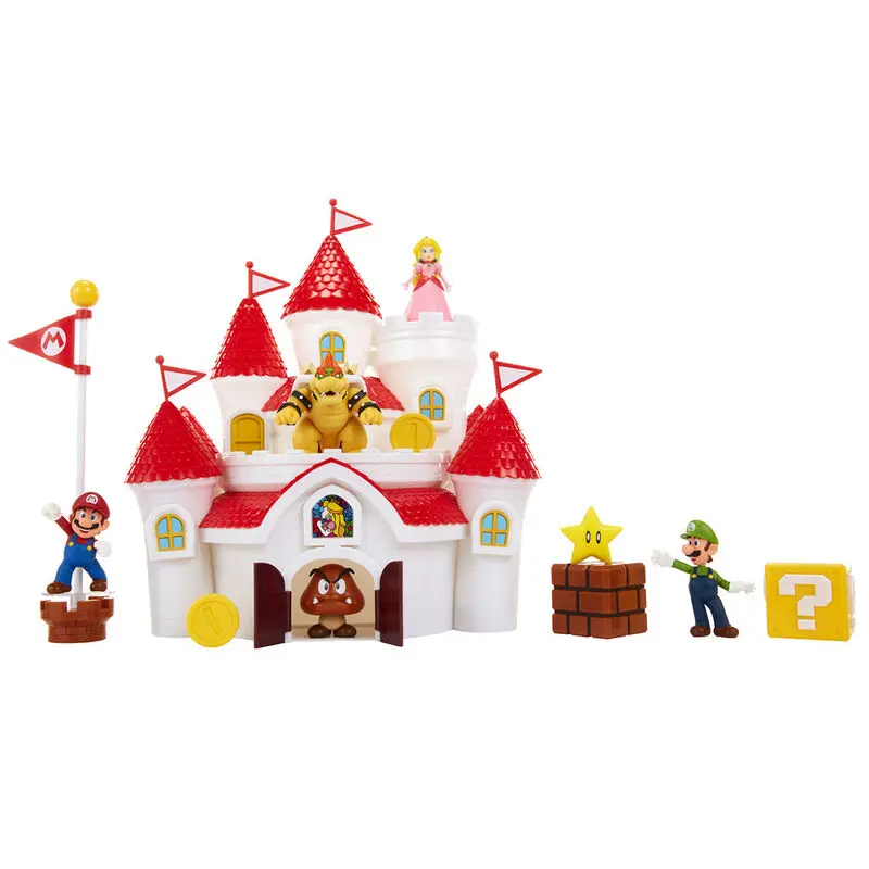 World of Nintendo Deluxe Herní set Super Mario Houbové království Zámek fotografii produktu