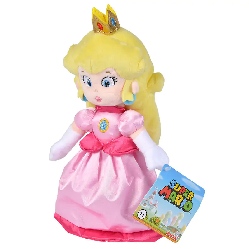 Super Mario Bros Peach plyšová hračka 25 cm fotografii produktu