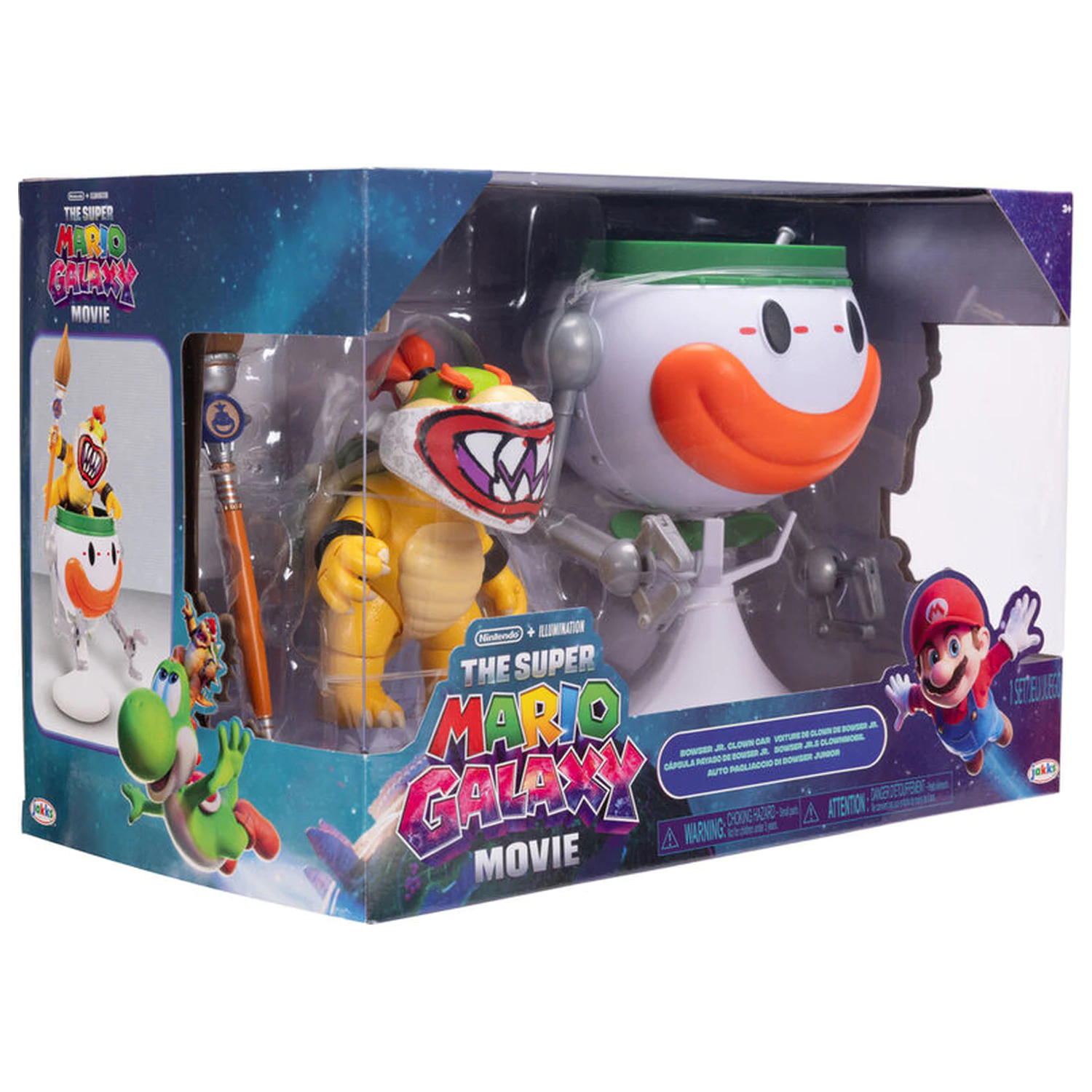 Super Mario Bros - Super Mario Galaxy Movie Bowser Jr. Clown Car figurka fotografii produktu