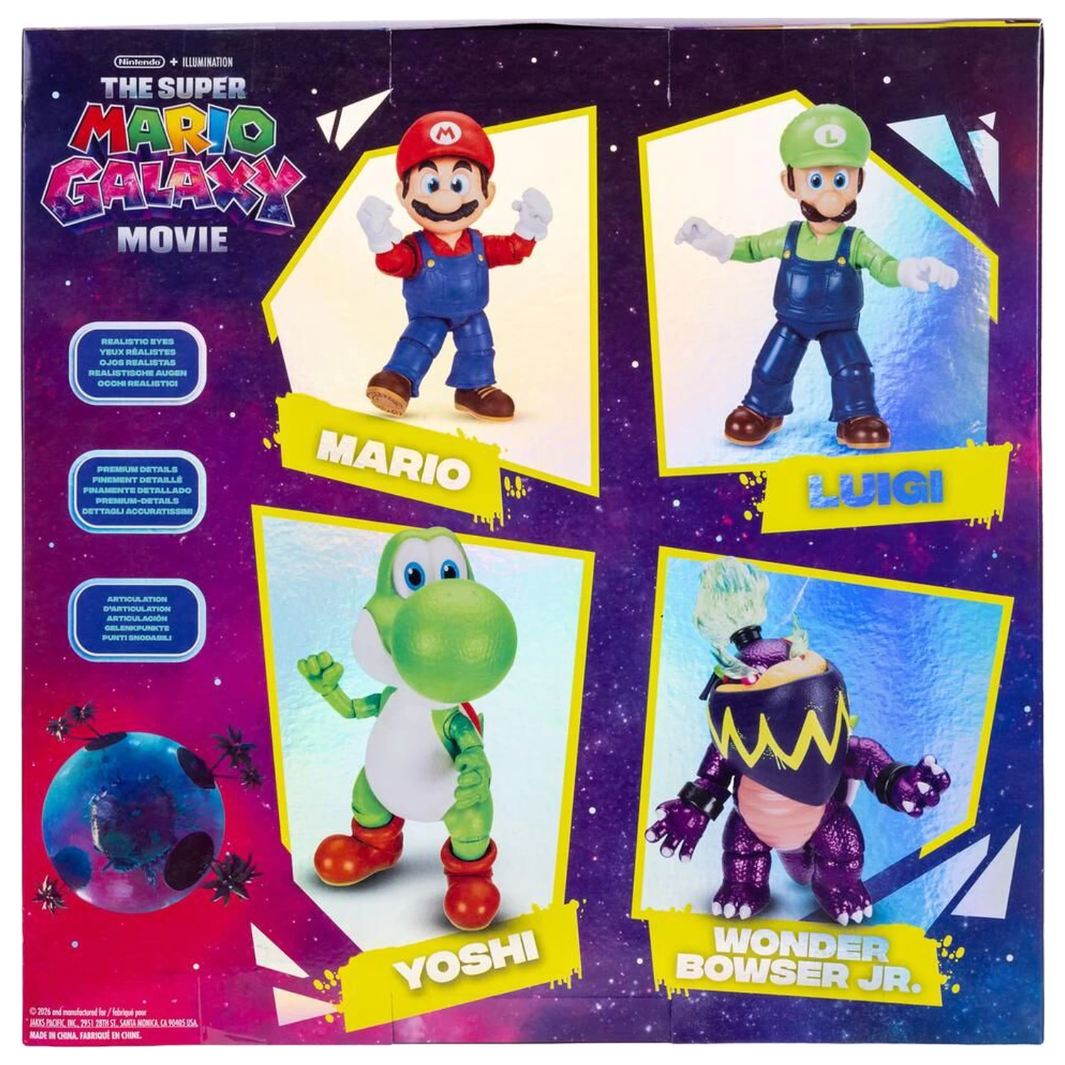 Super Mario Bros - Super Mario Galaxy Movie balení figurek 12,5 cm fotografii produktu