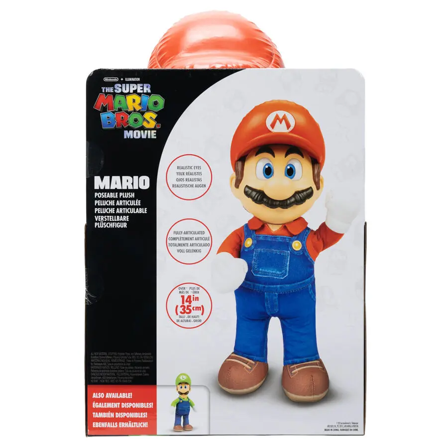 The Super Mario Bros. Movie Plyšová Figurka Mario 30 cm fotografii produktu