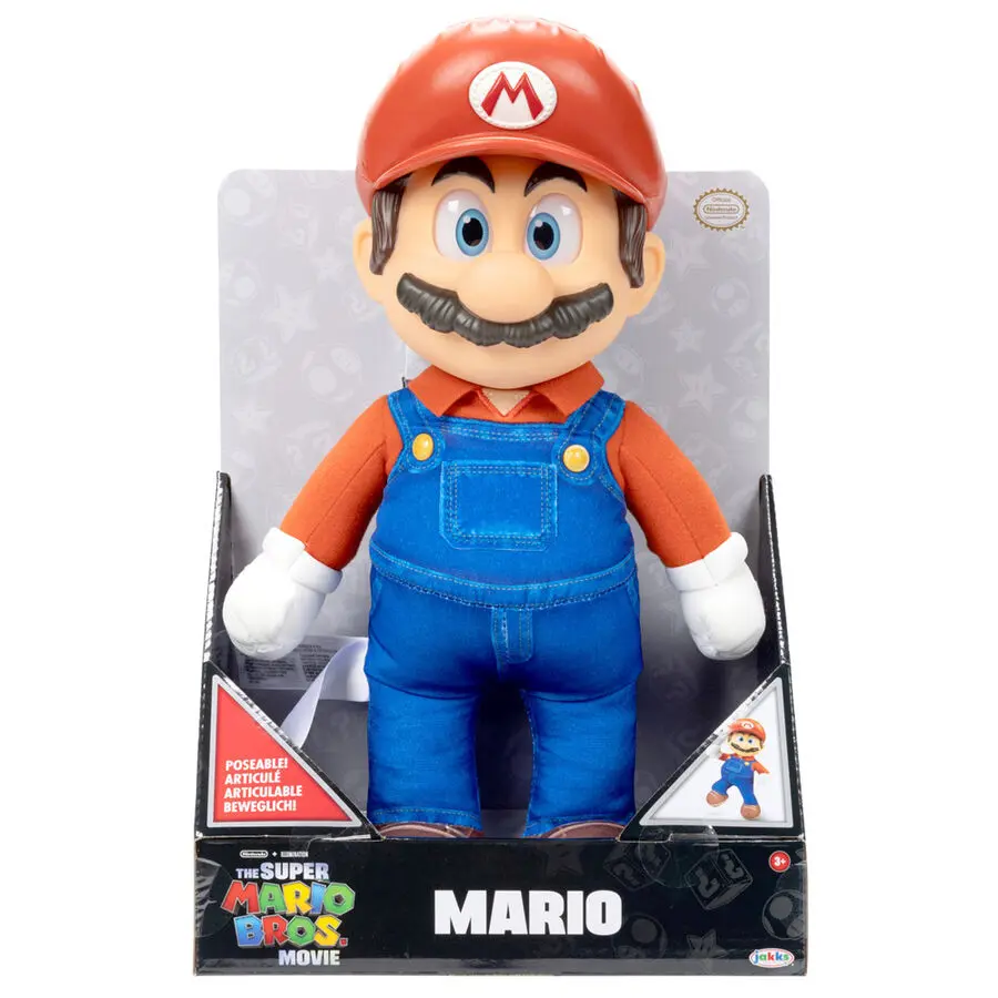 The Super Mario Bros. Movie Plyšová Figurka Mario 30 cm fotografii produktu