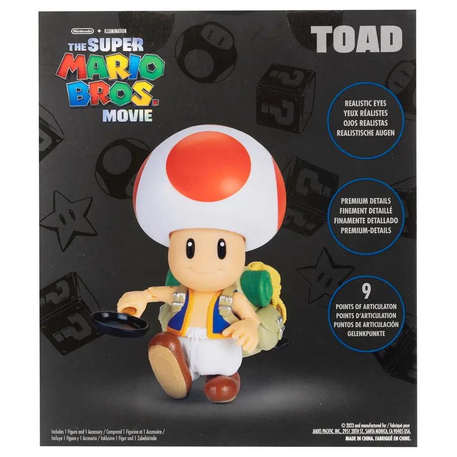 The Super Mario Bros. Movie akční figurka Toad 13 cm fotografii produktu