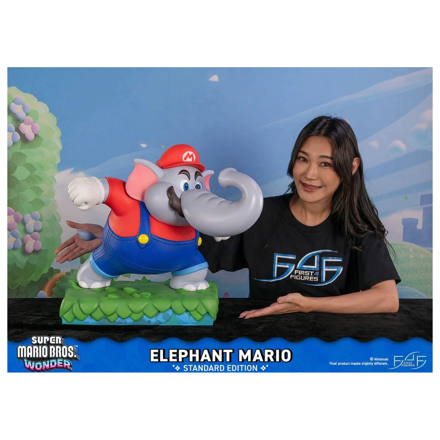 Super Mario Bros. Wonder pryskyřicová socha Sloní Mario Standardní edice 43 cm fotografii produktu
