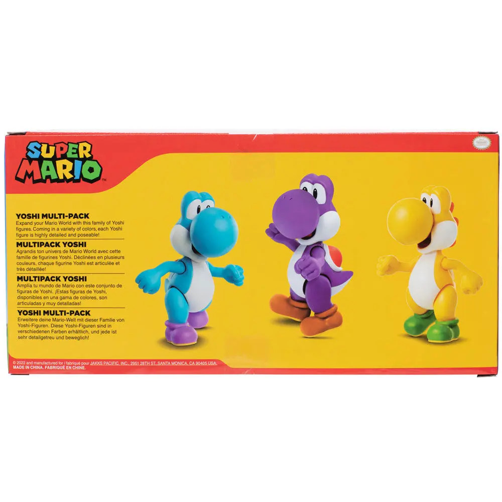 Super Mario Bros Yoshi balíček 3 figurek 10cm fotografii produktu