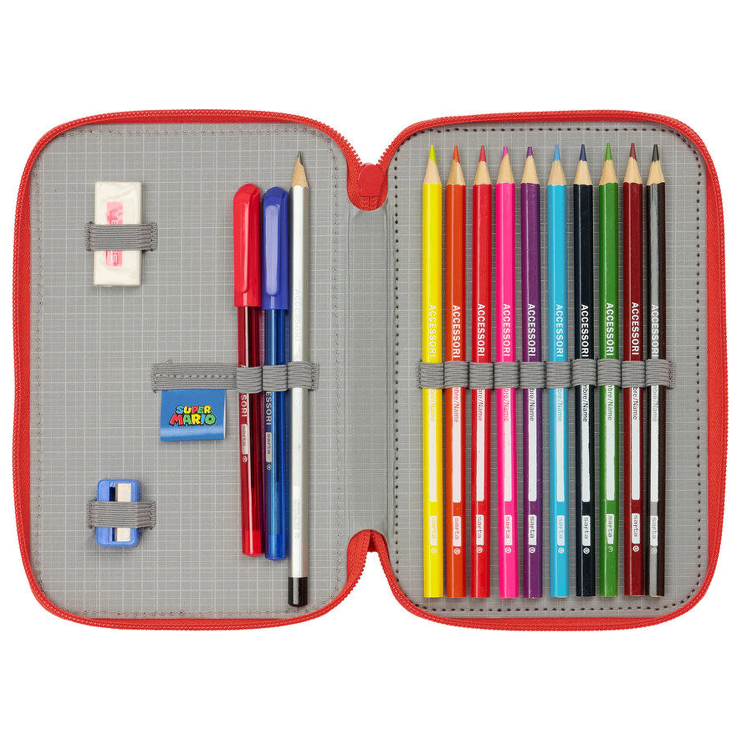 Super Mario dvojitý penál 29 kusů fotografii produktu