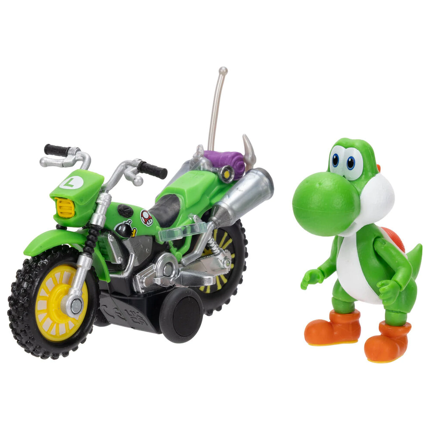Super Mario figurka a motorka hračka - Yoshi fotografii produktu