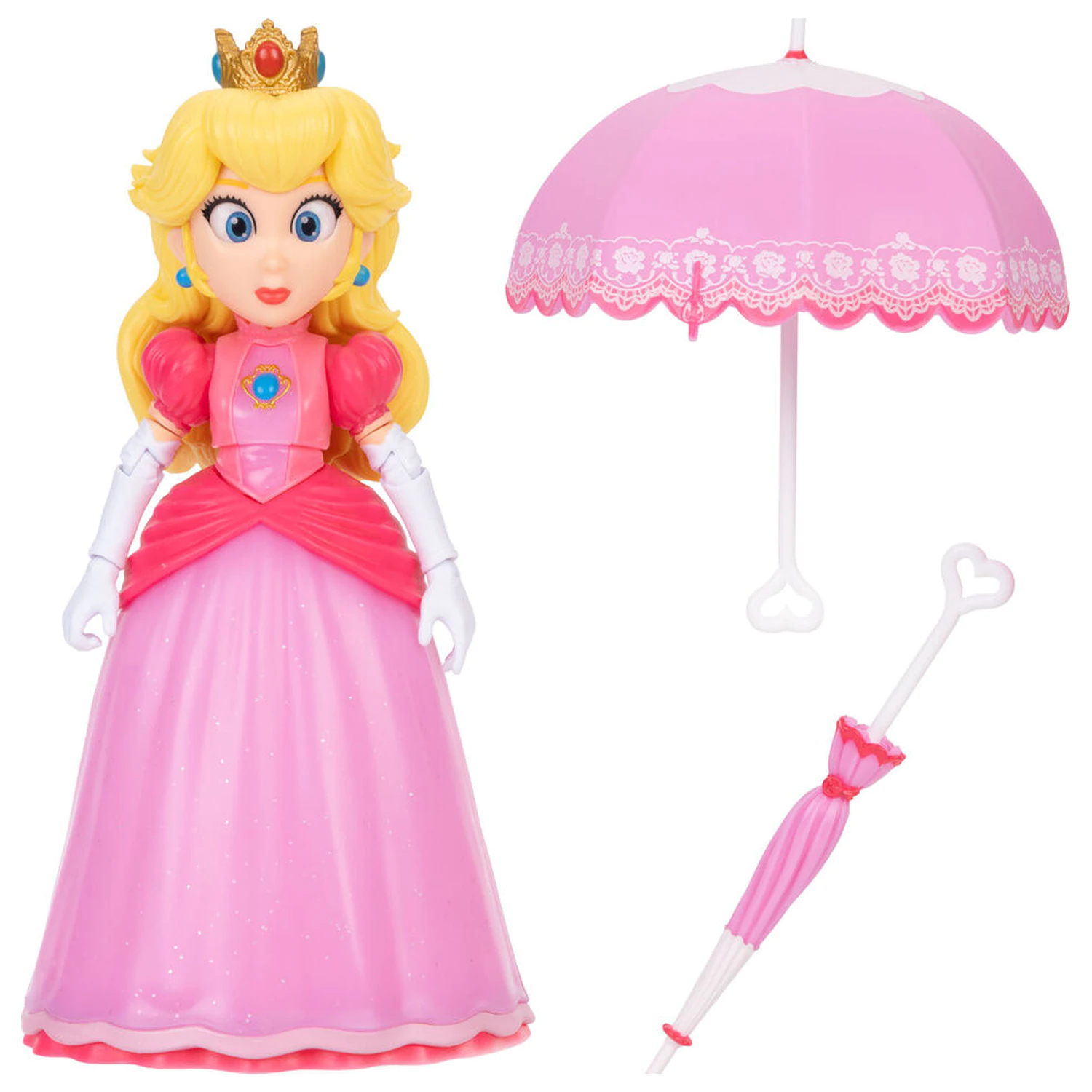 Super Mario Galaxy Movie Peach figurka 13cm fotografii produktu