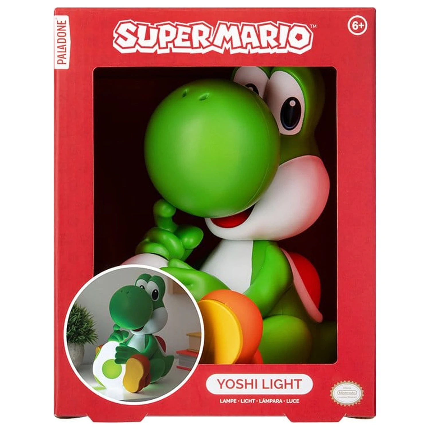 Super Mario GloBuddies Light Yoshi 18 cm fotografii produktu