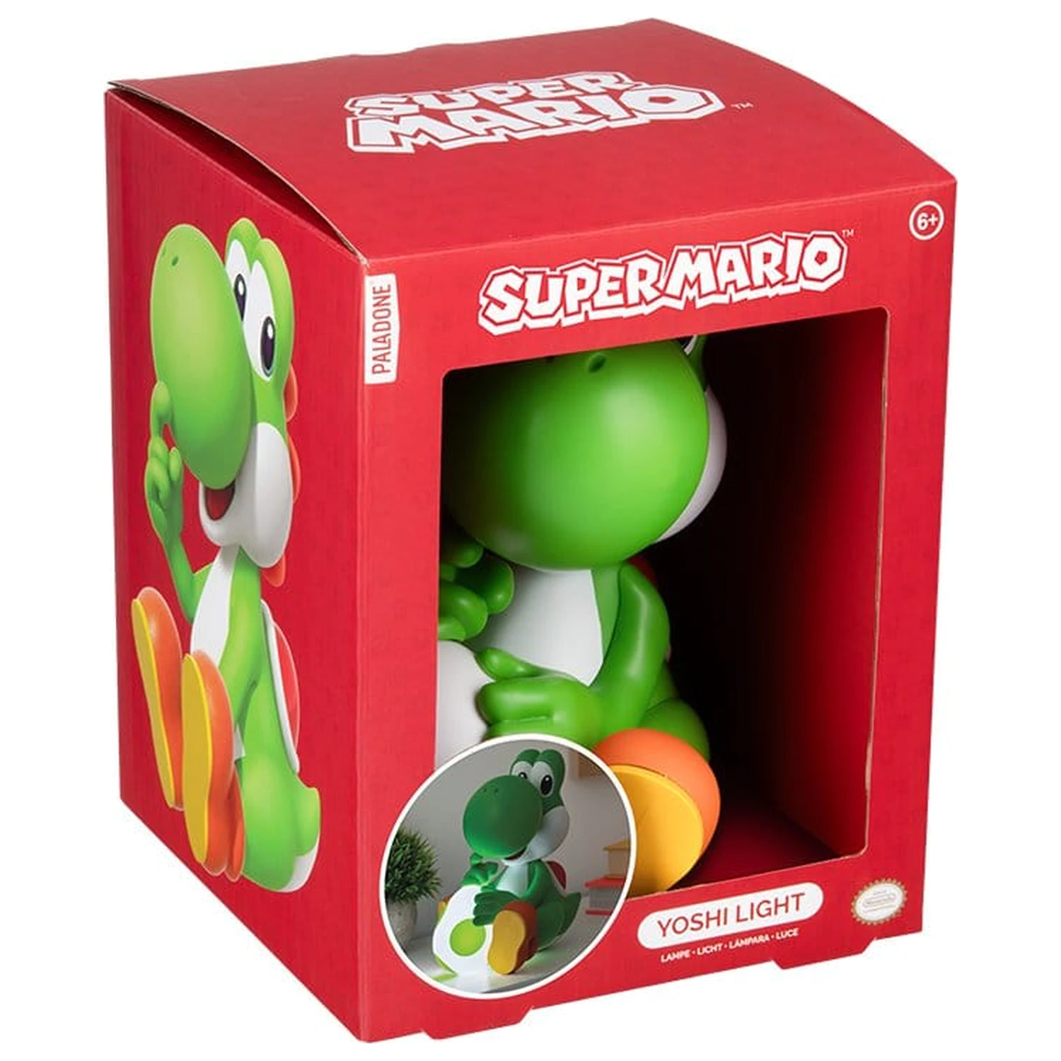 Super Mario GloBuddies Light Yoshi 18 cm fotografii produktu