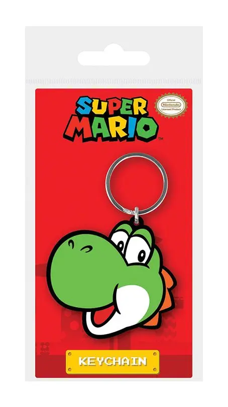 Super Mario Gumová Klíčenka Yoshi 6 cm fotografii produktu