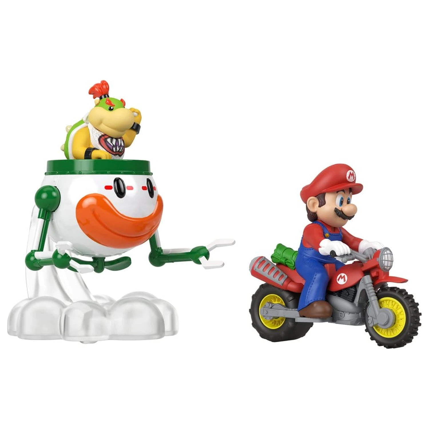 Super Mario Hot Wheels Die-Cast vozidla sada 2 kusů 1/64 Mario & Bowser Jr. fotografii produktu