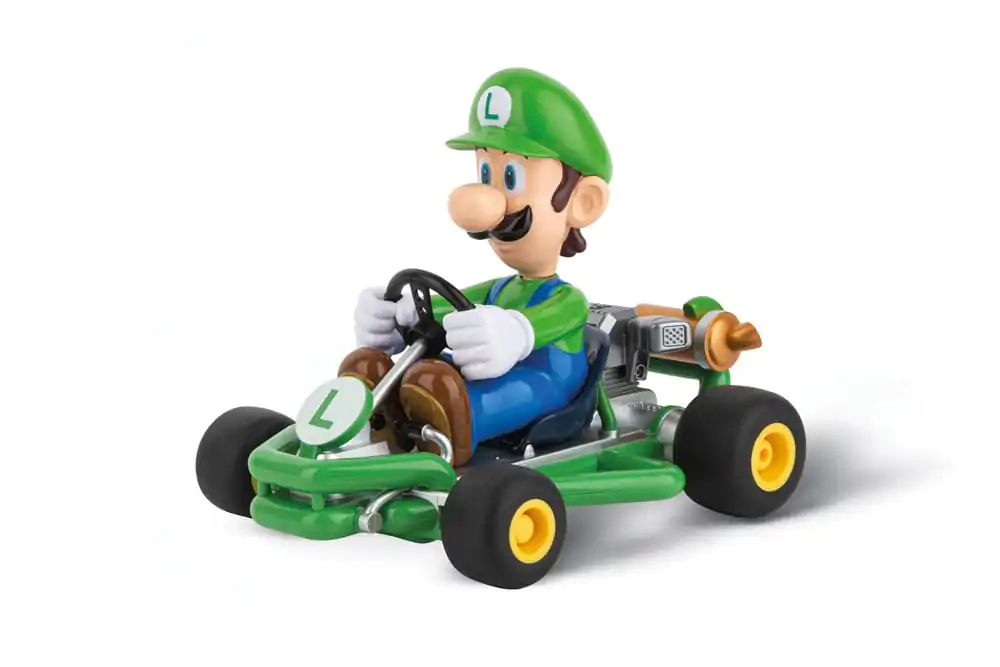 Super Mario Kart RC dálkově ovládané auto 1/18 2,4GHz Pipe Kart Luigi fotografii produktu