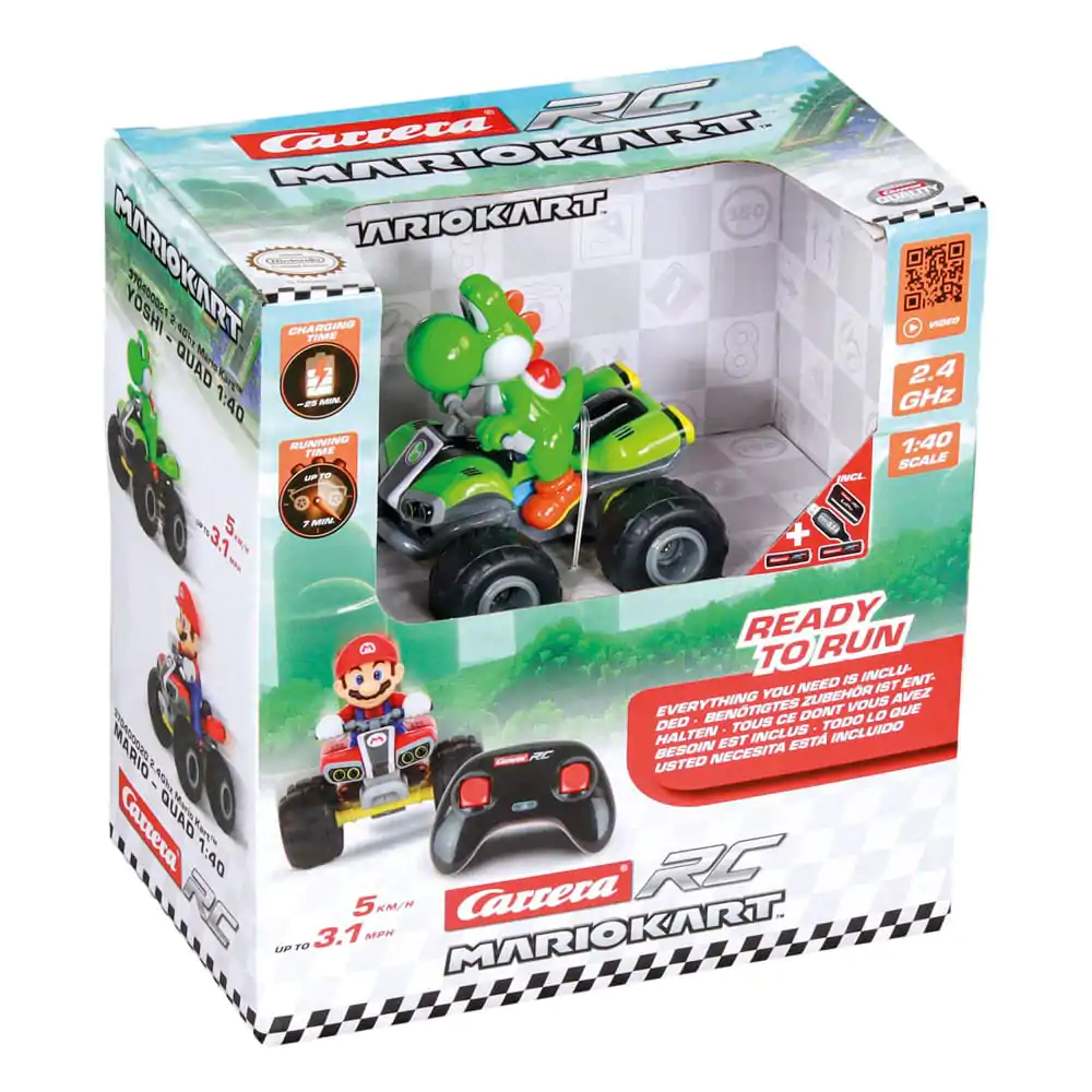 Super Mario Kart RC dálkově ovládaná čtyřkolka 1/40 2.4GHz Yoshi fotografii produktu