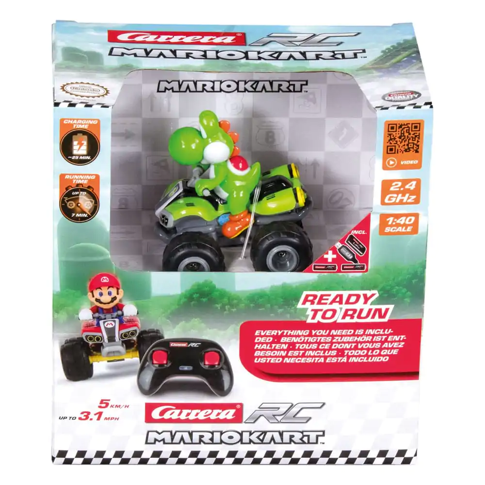 Super Mario Kart RC dálkově ovládaná čtyřkolka 1/40 2.4GHz Yoshi fotografii produktu