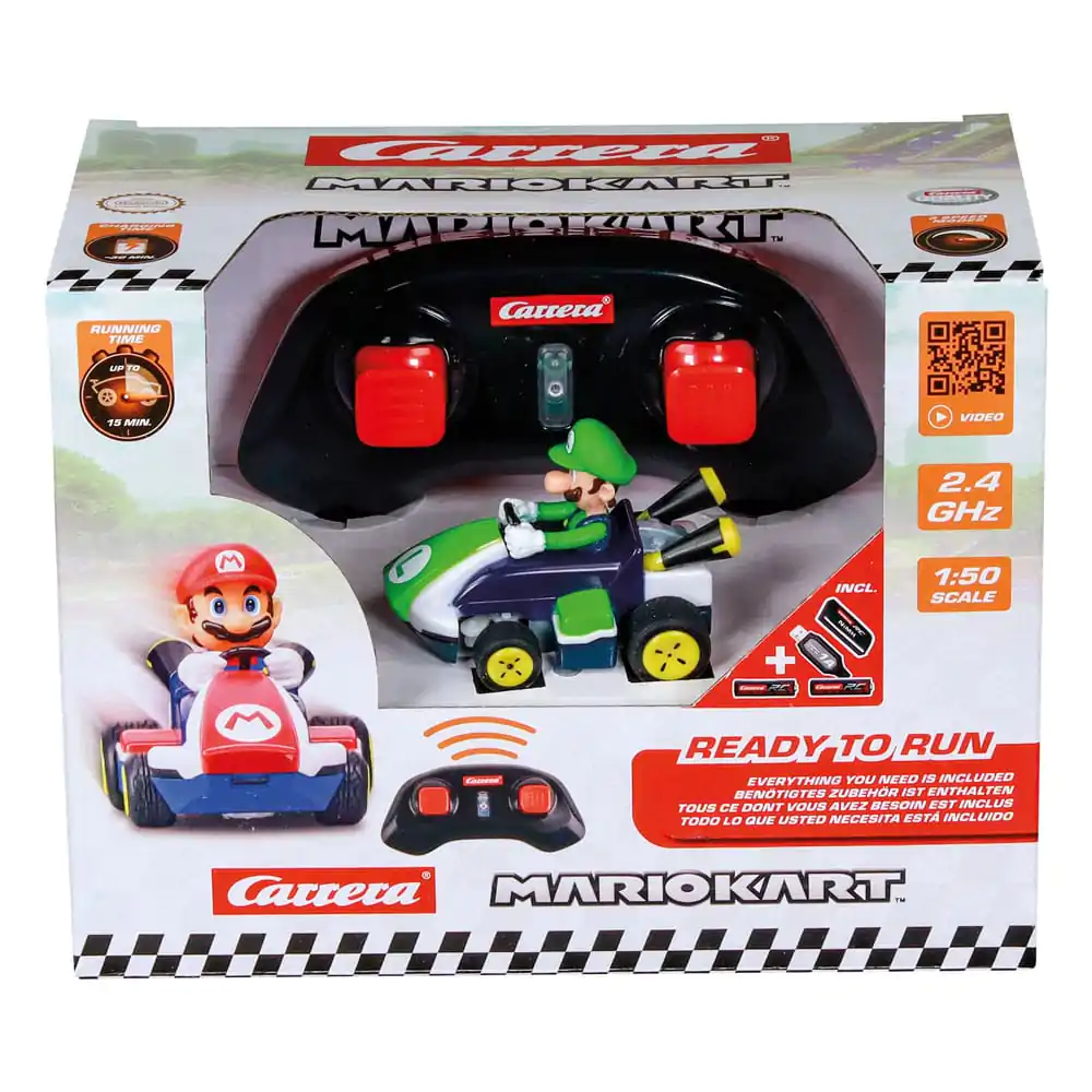 Super Mario Kart RC dálkově ovládané auto 1/50 2.4GHz Mini Luigi fotografii produktu