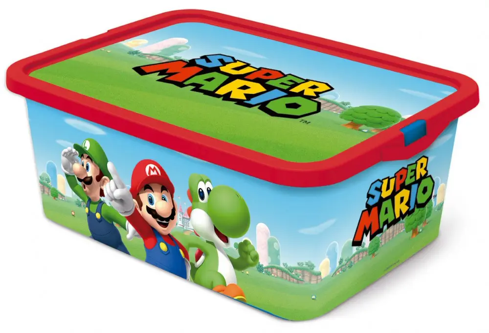 Super Mario plastový úložný box 13 l fotografii produktu