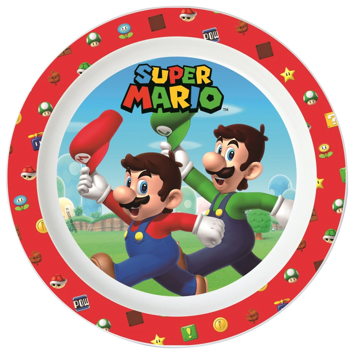 Super Mario Mushroom Kingdom mikro plochý talíř fotografii produktu