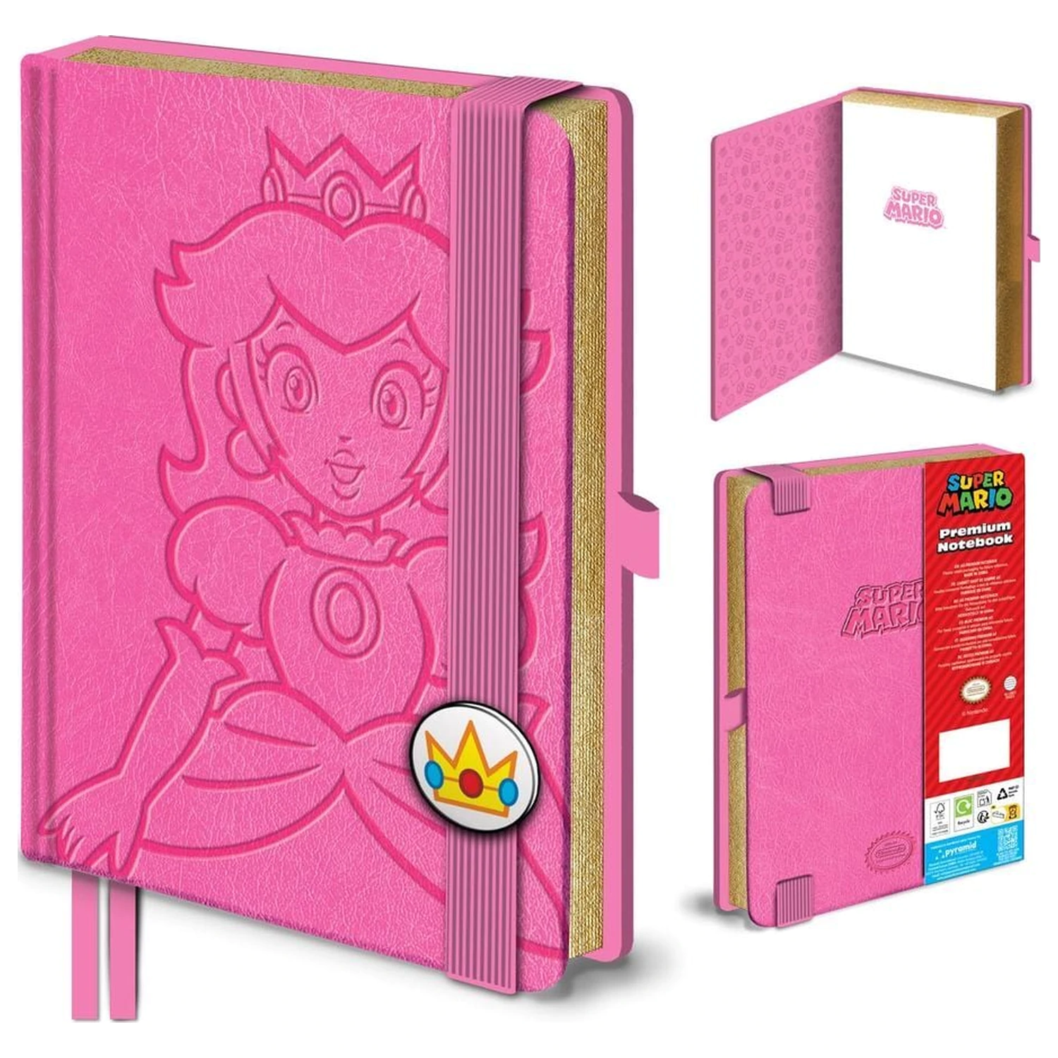 Super Mario Princess Peach A5 sešit fotografii produktu
