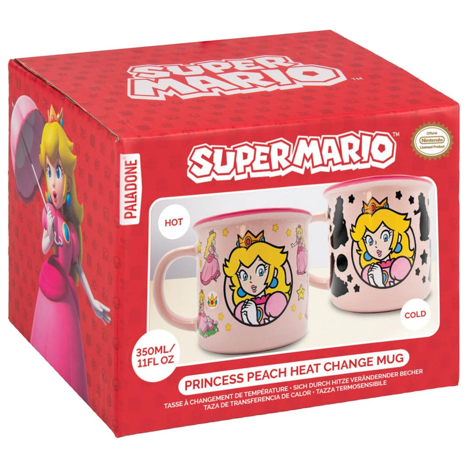 Super Mario Termoaktivní hrnek Princess Peach fotografii produktu
