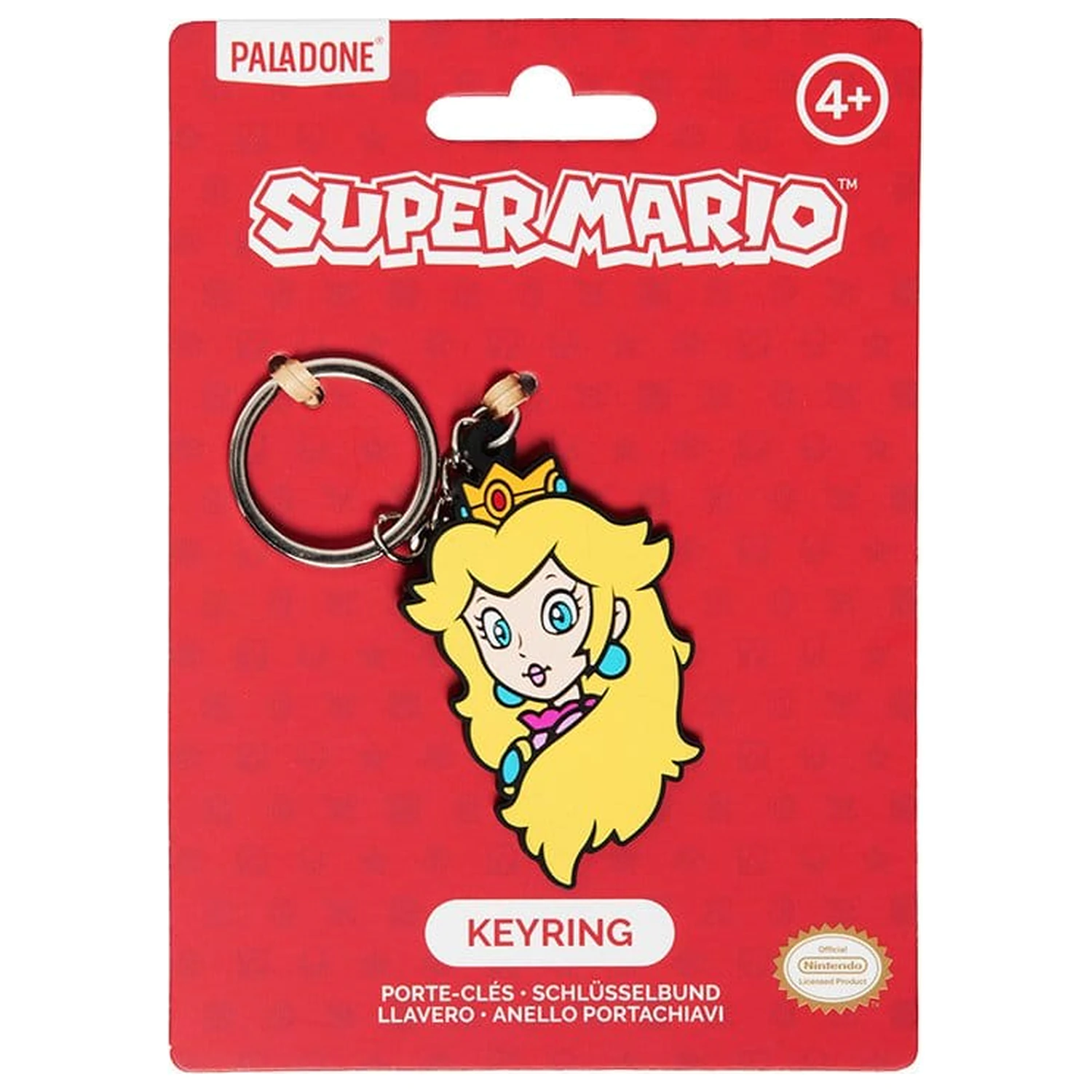 Super Mario Klíčenka Princess Peach PVC 6 cm fotografii produktu