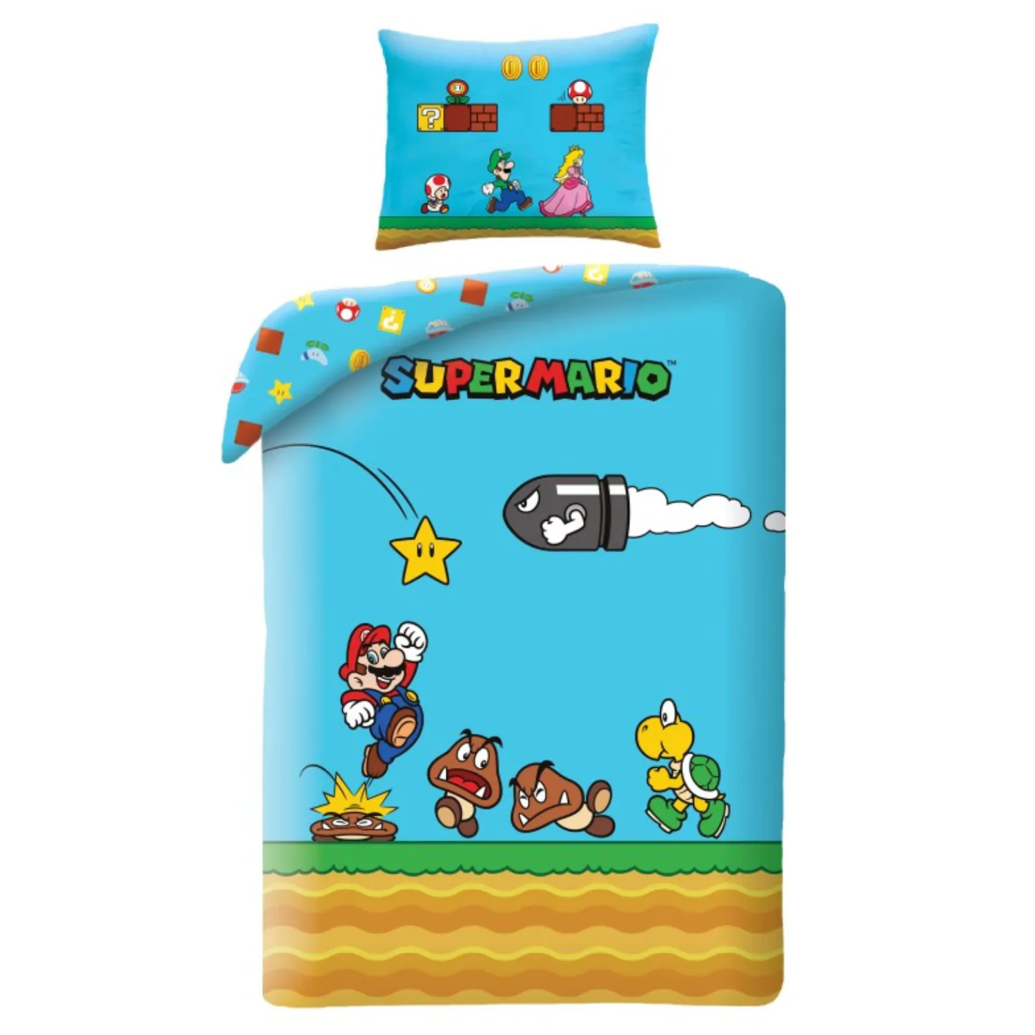 Super Mario Povlečení Ver. 3 140 x 200 cm / 70 x 90 cm fotografii produktu