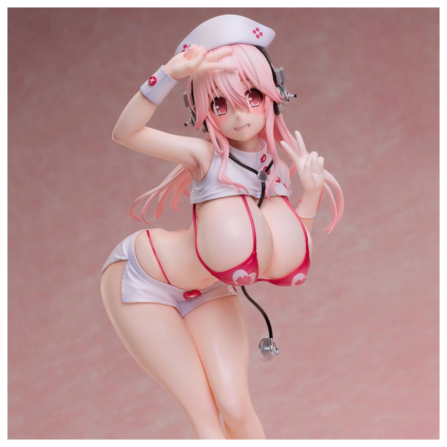 Super Sonico PVC socha 1/6 Super Sonico Nurse Bikini Ver. 22 cm fotografii produktu