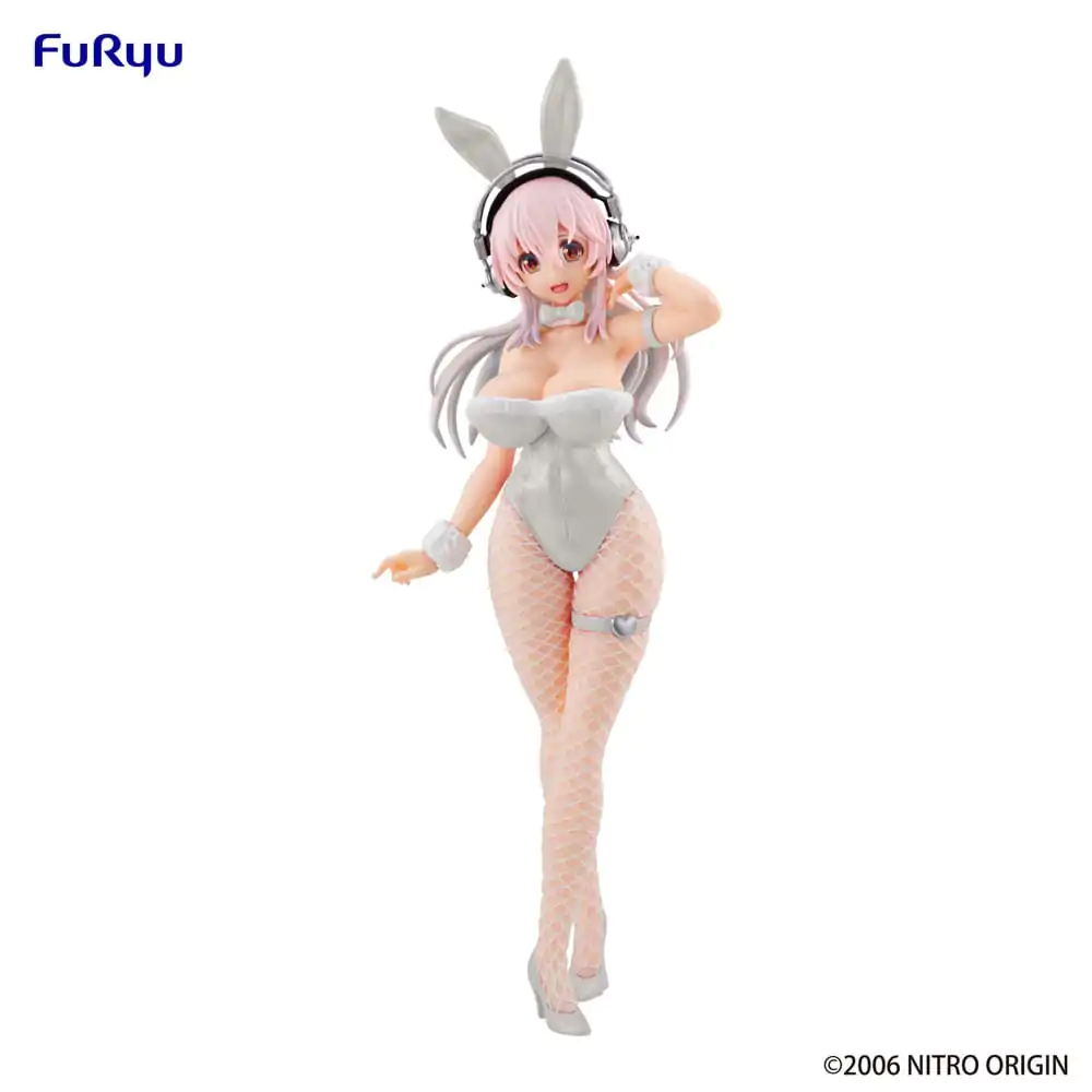 Super Sonico BiCute Bunnies PVC Socha Perlově Bílá Verze 30 cm fotografii produktu