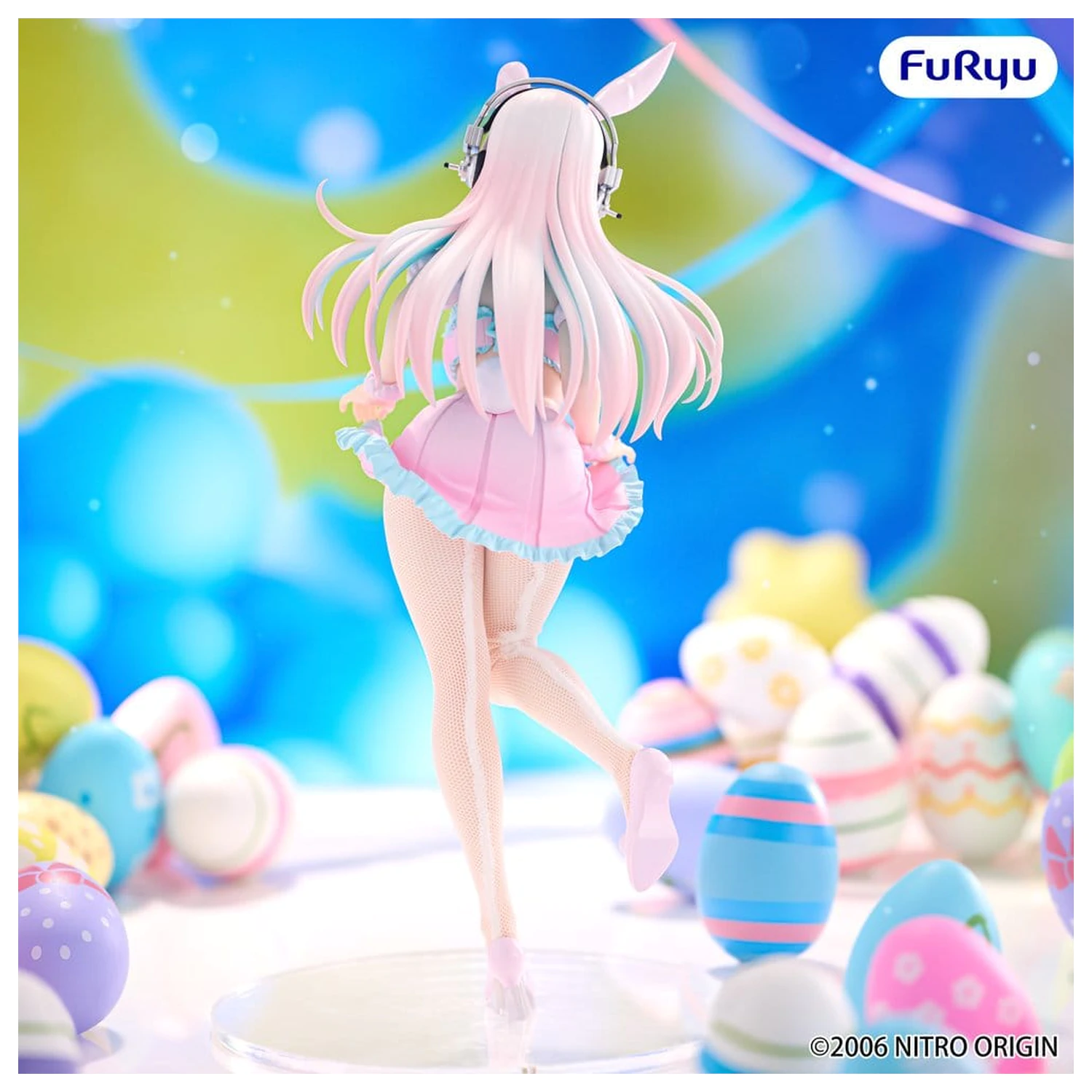 Super Sonico BiCute Bunnies PVC figurka Pastel Easter Ver. 29 cm fotografii produktu