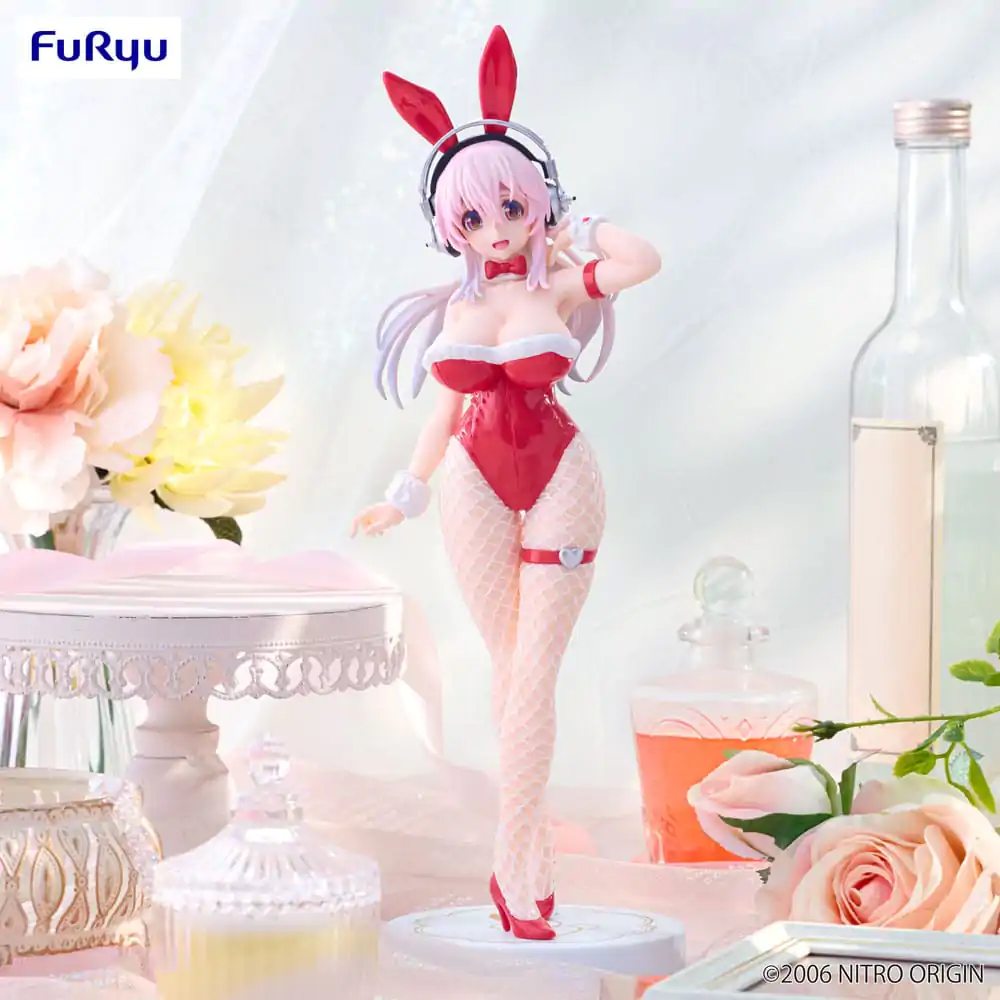 Super Sonico BiCute Bunnies PVC Socha Červená Barva Verze 30 cm fotografii produktu