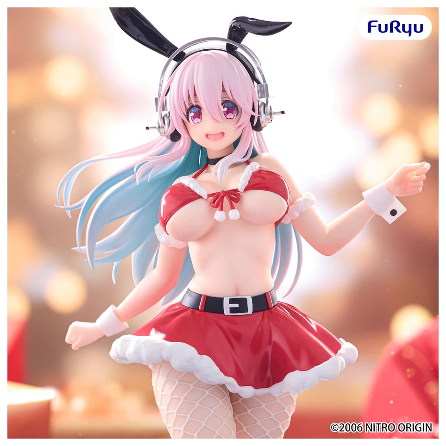 Super Sonico BiCute Bunnies PVC figurka Santa Ver. 30 cm fotografii produktu