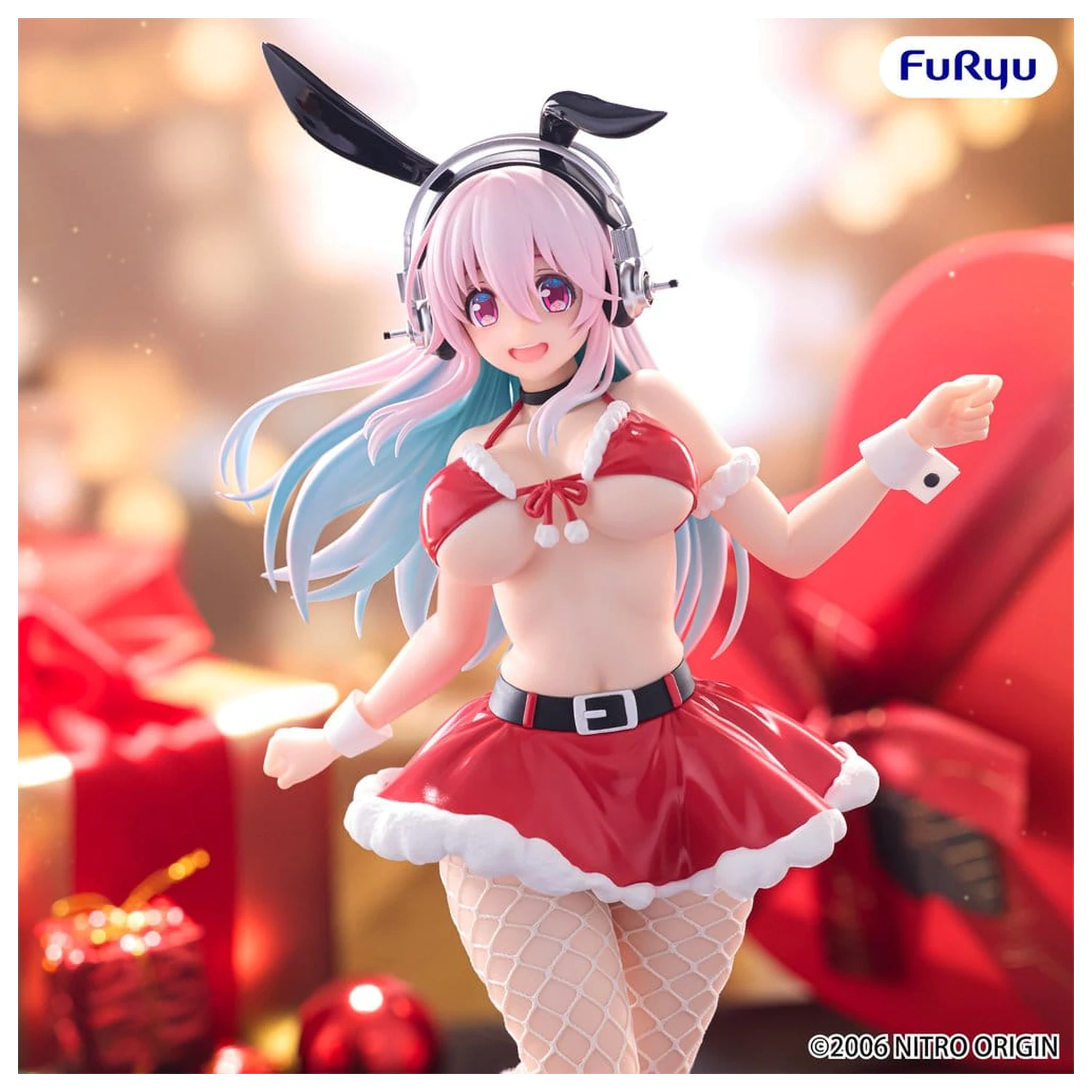 Super Sonico BiCute Bunnies PVC figurka Santa Ver. 30 cm fotografii produktu