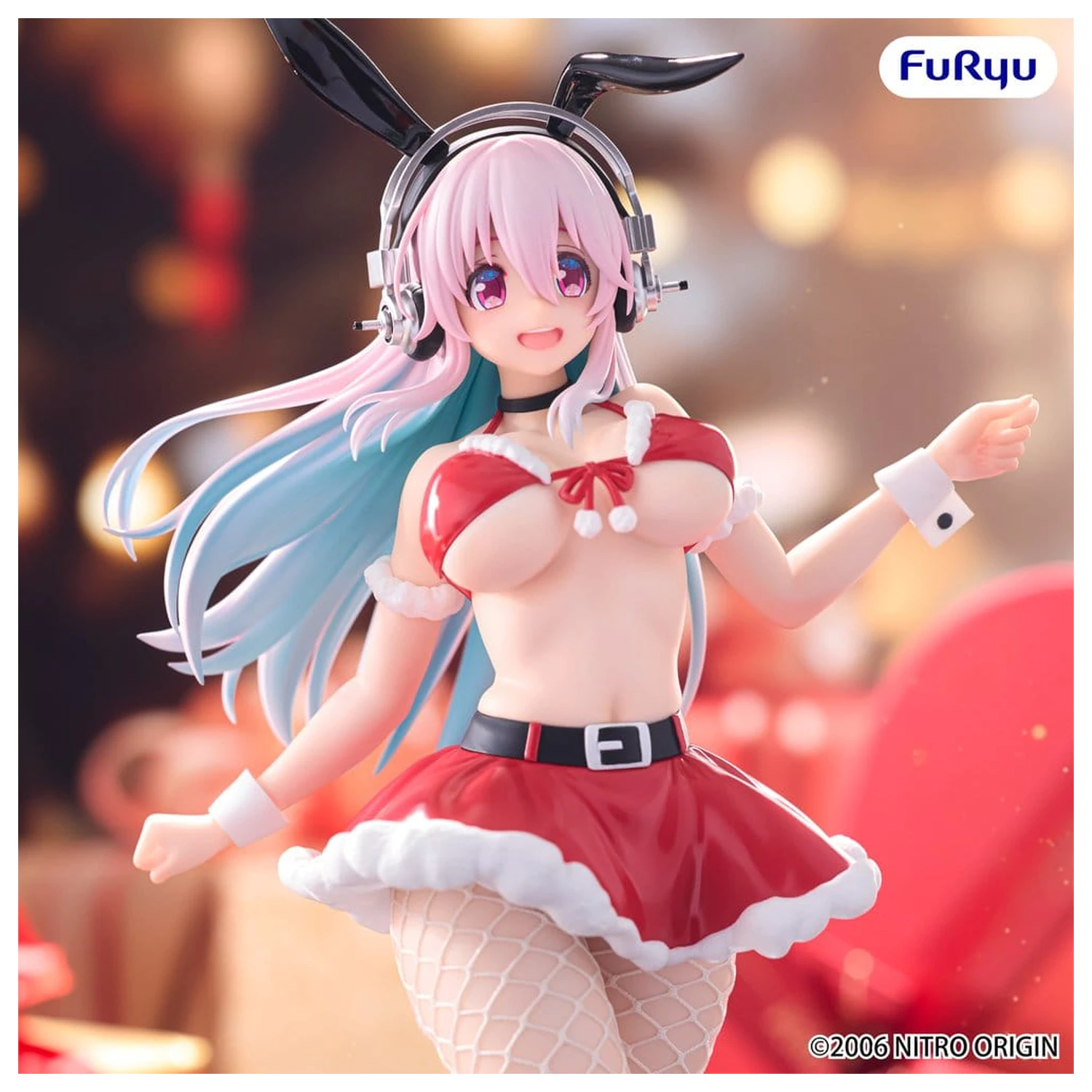 Super Sonico BiCute Bunnies PVC figurka Santa Ver. 30 cm fotografii produktu