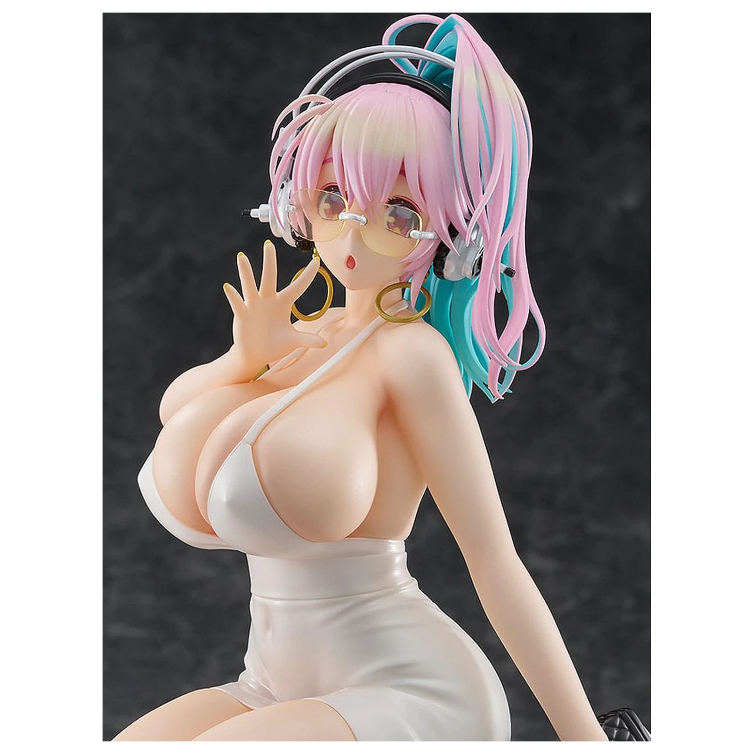 Super Sonico Pop Up Parade PVC socha Super Sonico: 15th Mini Dress Ver. L velikost 20 cm fotografii produktu