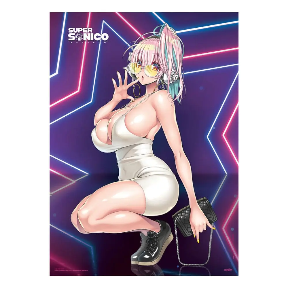 Super Sonico nástěnný svitek Super Star Látkový Plakát 84 x 118 cm fotografii produktu
