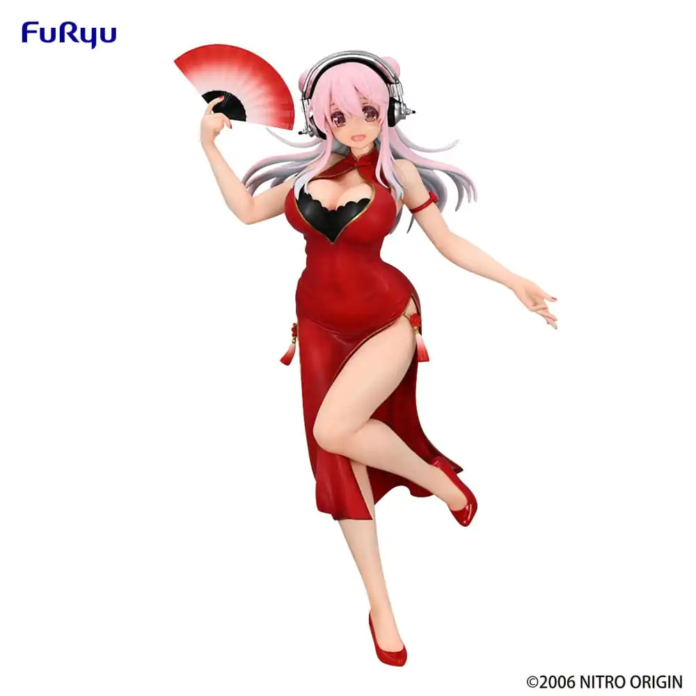 Super Sonico Trio-Try-iT PVC soška China Dress verze 21 cm fotografii produktu