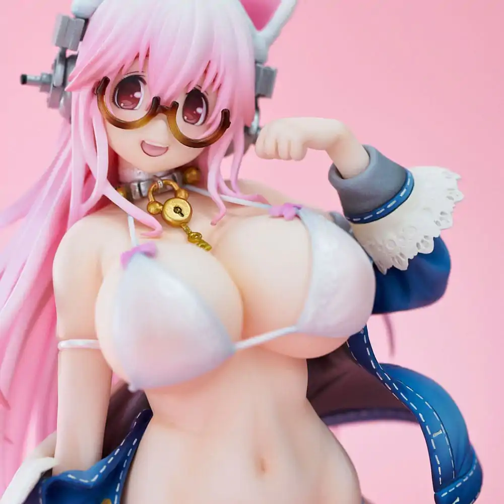 Super Sonico PVC Socha Super Sonico Bílá kočka Verze 27 cm fotografii produktu