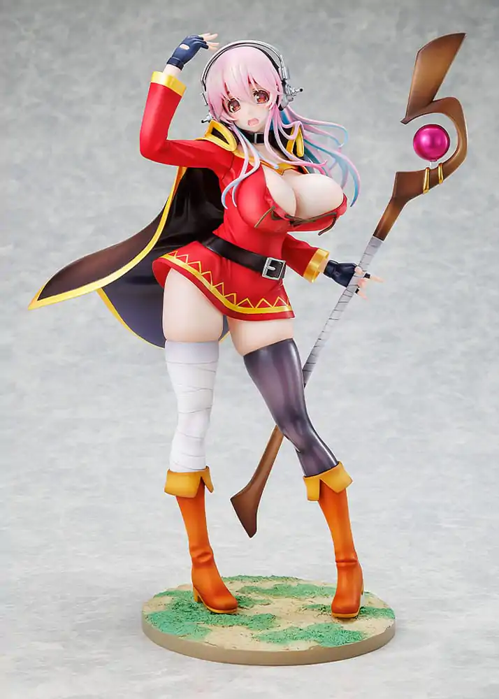 Super Sonico x Konosuba PVC socha 1/7 Super Sonico Megumin collaboration Ver. 25 cm fotografii produktu