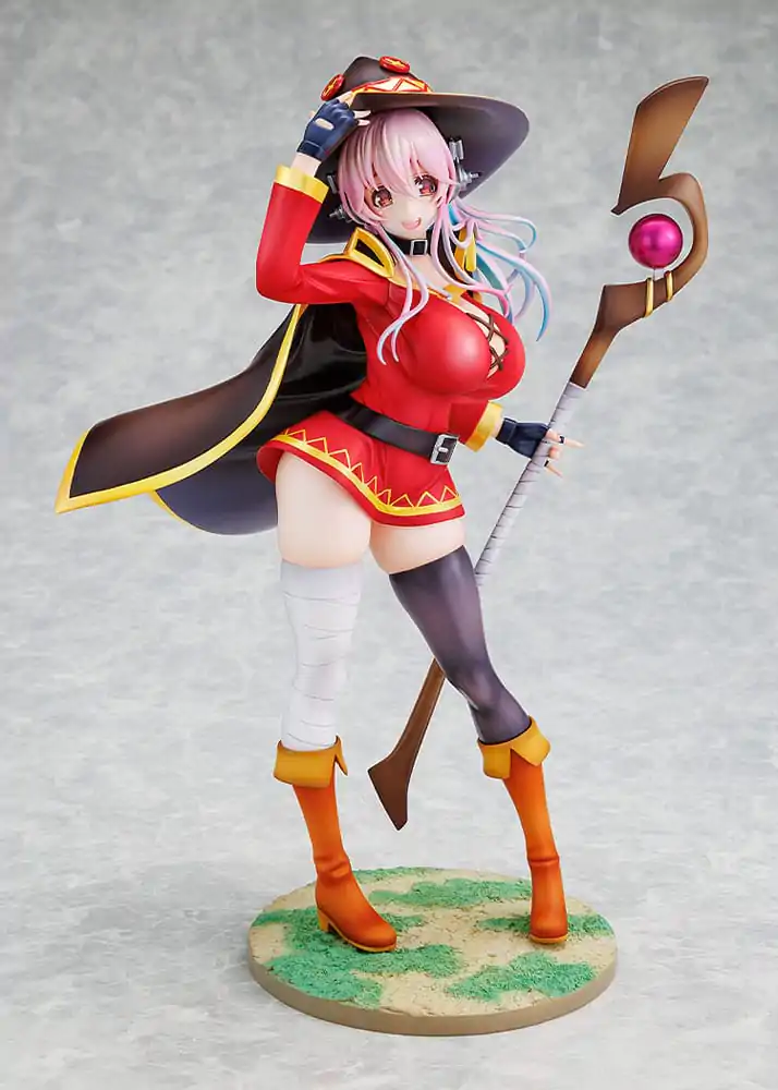 Super Sonico x Konosuba PVC socha 1/7 Super Sonico Megumin collaboration Ver. 25 cm fotografii produktu
