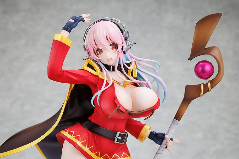 Super Sonico x Konosuba PVC socha 1/7 Super Sonico Megumin collaboration Ver. 25 cm fotografii produktu