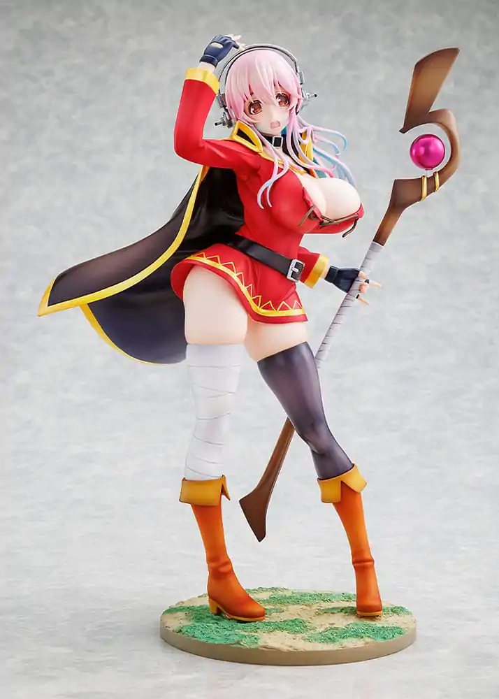 Super Sonico x Konosuba PVC socha 1/7 Super Sonico Megumin collaboration Ver. 25 cm fotografii produktu