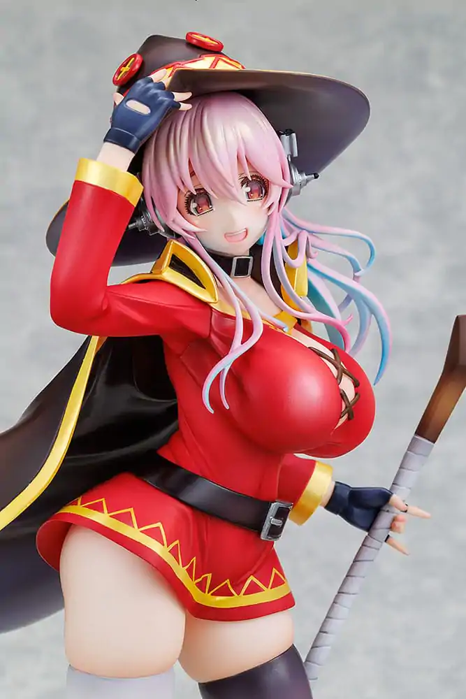 Super Sonico x Konosuba PVC socha 1/7 Super Sonico Megumin collaboration Ver. 25 cm fotografii produktu