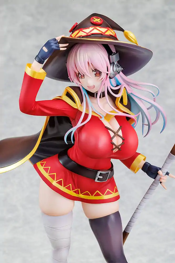 Super Sonico x Konosuba PVC socha 1/7 Super Sonico Megumin collaboration Ver. 25 cm fotografii produktu