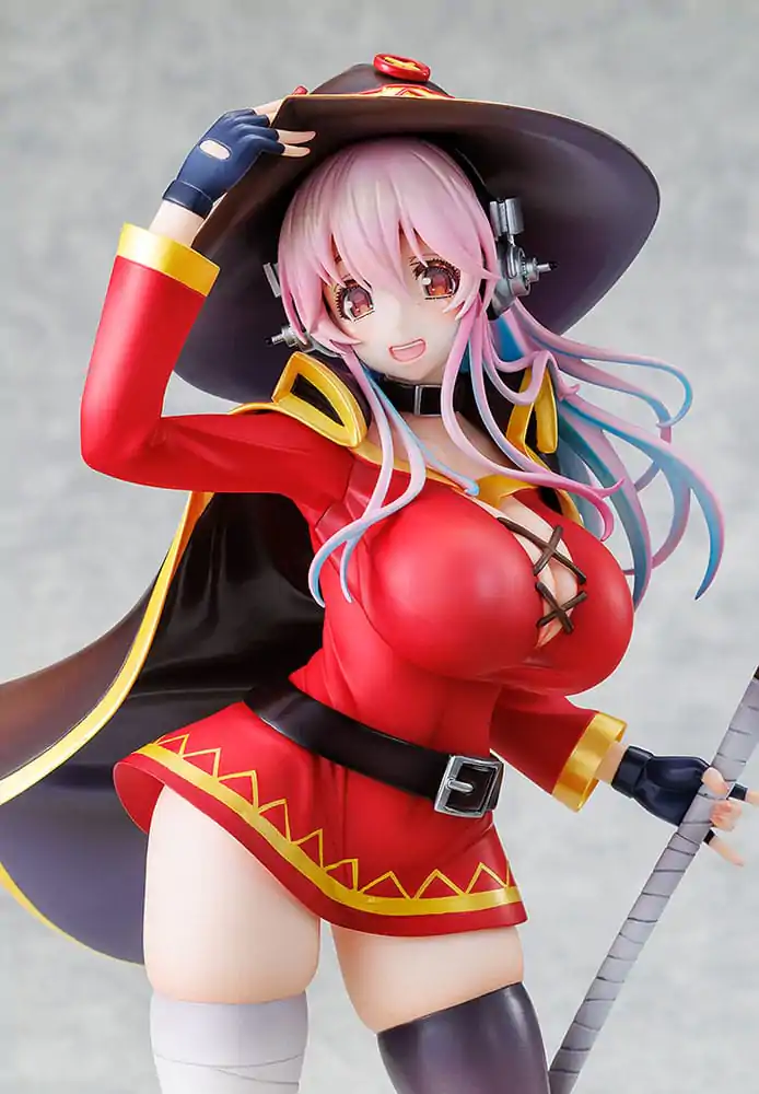 Super Sonico x Konosuba PVC socha 1/7 Super Sonico Megumin collaboration Ver. 25 cm fotografii produktu