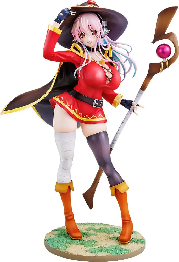 Super Sonico x Konosuba PVC socha 1/7 Super Sonico Megumin collaboration Ver. 25 cm fotografii produktu